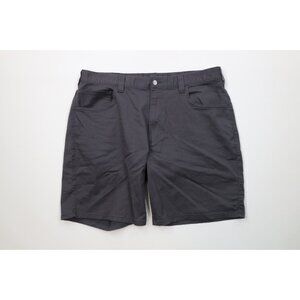 Vintage Y2K Carhartt Mens 38 Faded Spell Out Relaxed Fit Above Knee Shorts Gray